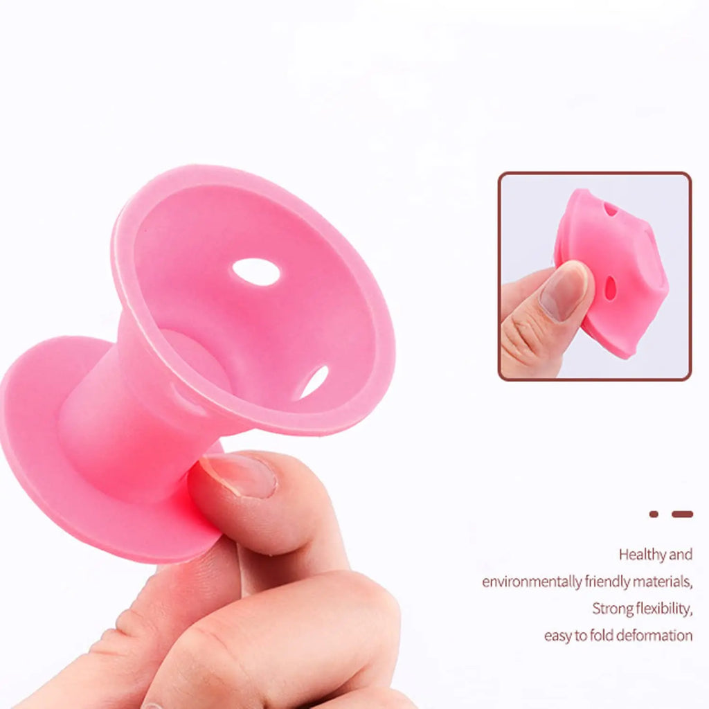 Heatless Hair Curlers Set: 10 Pieces Including Large and Small Soft Overnight Rollers for Women Lazy Curling Rods