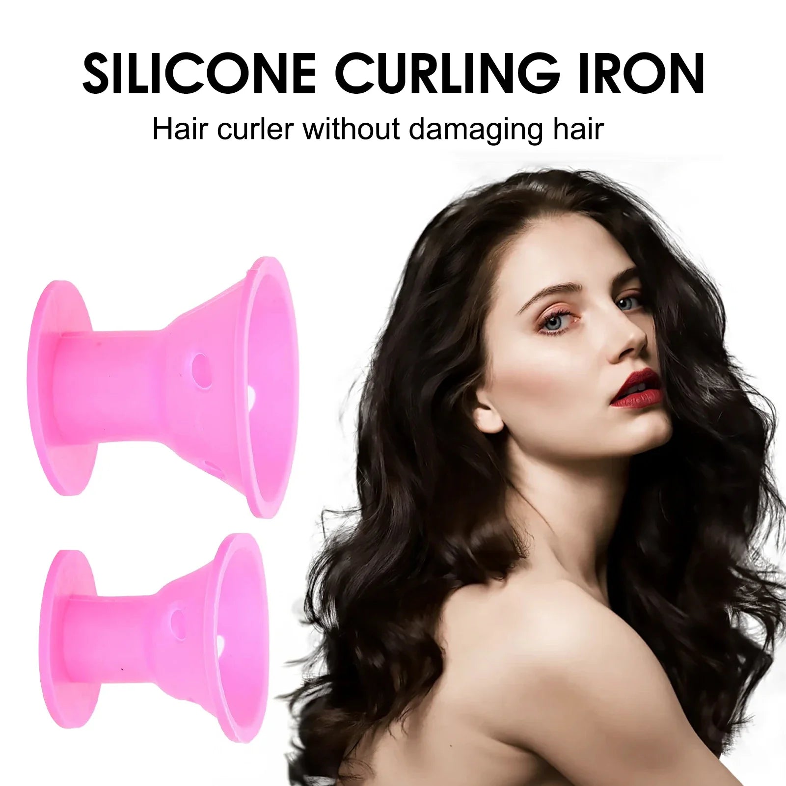 Heatless Hair Curlers Set: 10 Pieces Including Large and Small Soft Overnight Rollers for Women Lazy Curling Rods